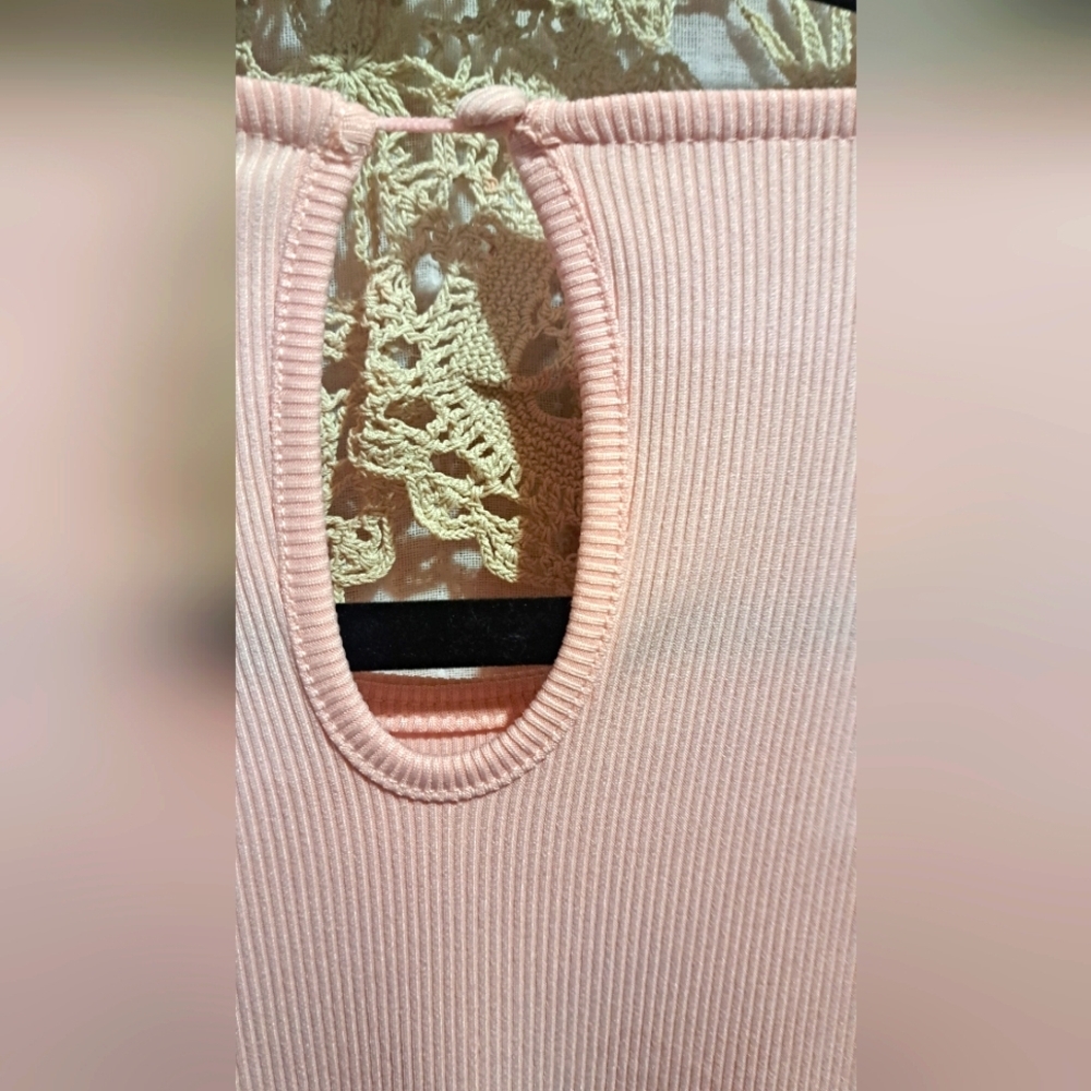 Milk & Honey Cute Ruffled Short Sleeve Blouse in Soft Pink - Picture 7 of 7